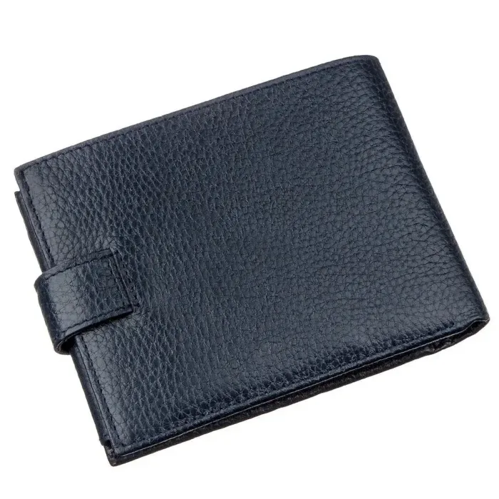 Чоловічий гаманець із хлястиком шкіряний флотар KARYA 17369
