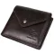 Мужской кошелек с монетницей из глянцевой натуральной кожи GRANDE PELLE 16807 Коричневый