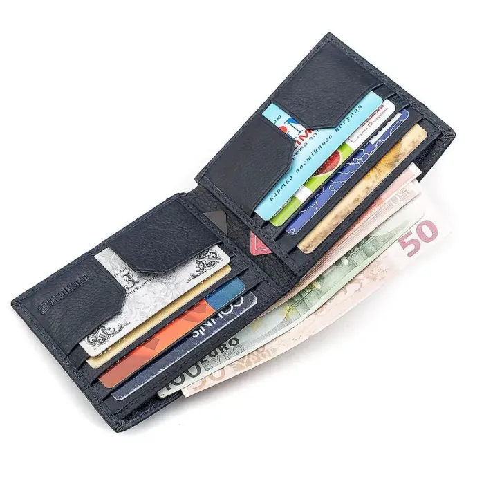 Мужской кошелек ST Leather 18303 (ST159) кожаный Синий