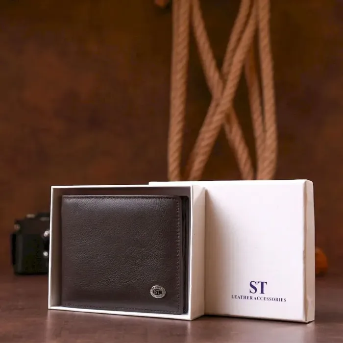 Чоловічий гаманець ST Leather 18304 (ST159) Коричневий