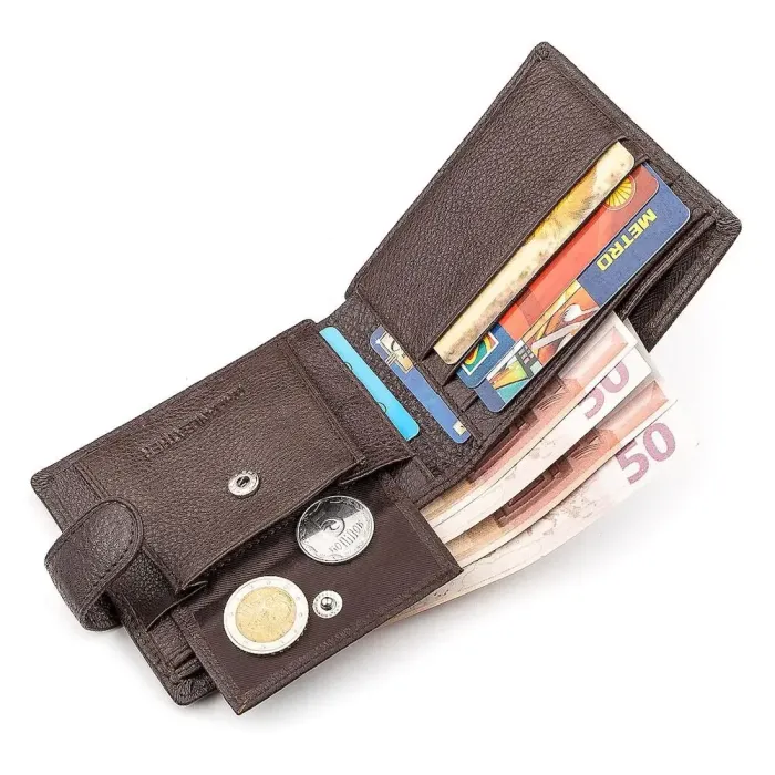 Чоловічий гаманець ST Leather 18307 (ST104) Коричневий