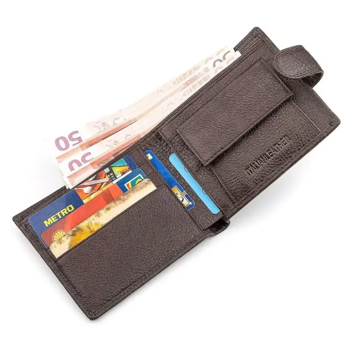 Чоловічий гаманець ST Leather 18307 (ST104) Коричневий