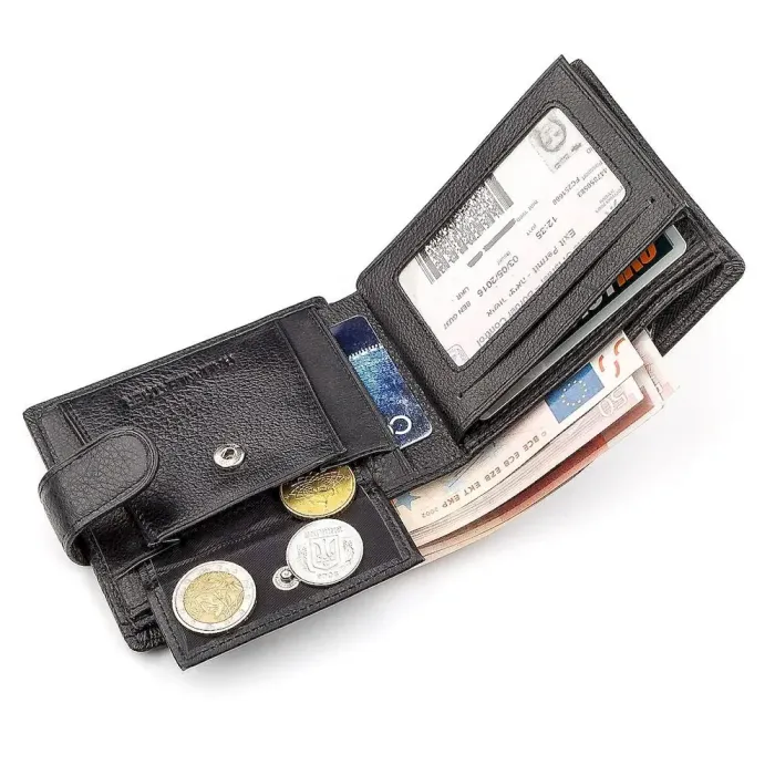 Чоловічий гаманець ST Leather 18311 (ST103) Чорний