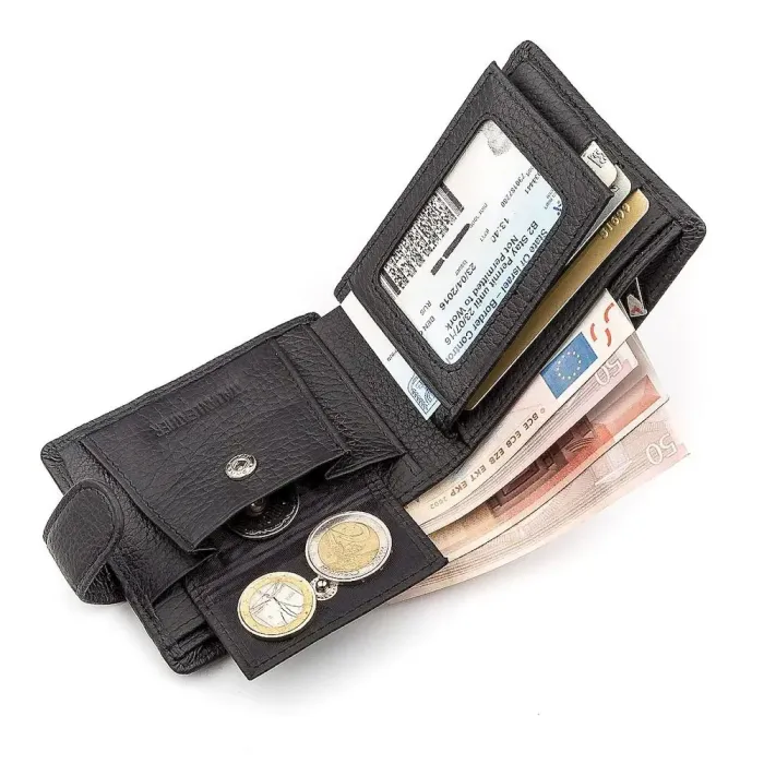 Чоловічий гаманець ST Leather 18316 (ST114) Чорний