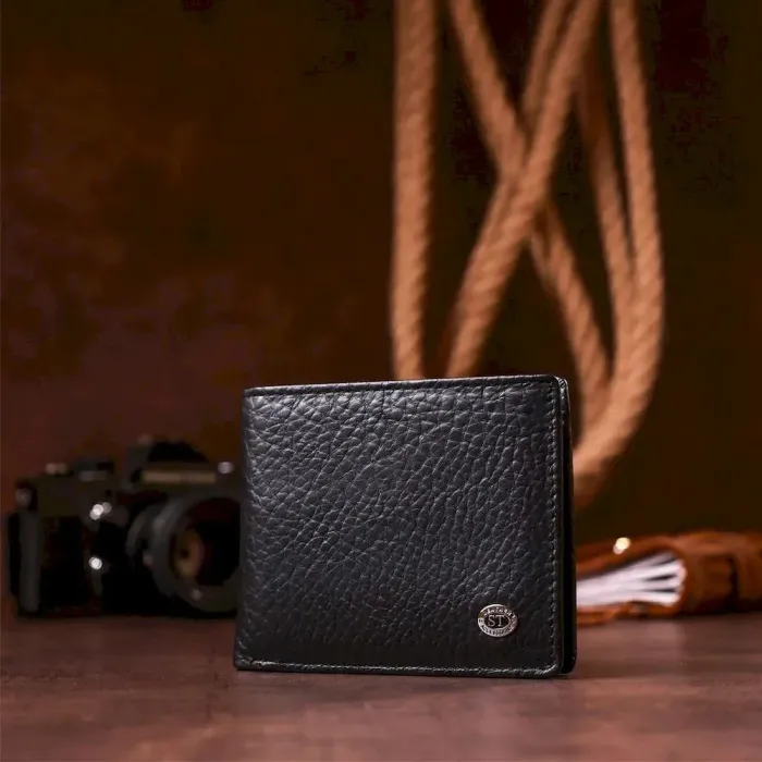 Чоловічий гаманець ST Leather 18319 (ST160) Чорний