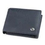 Чоловічий гаманець ST Leather 18326 (ST108) багатофункціональний шкіряний Синій