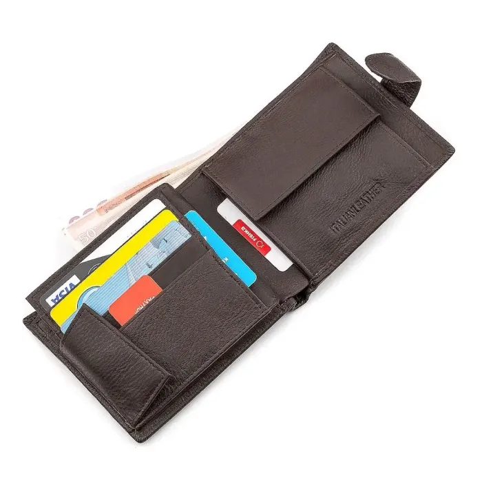 Чоловічий гаманець ST Leather 18340 (ST138) Коричневий