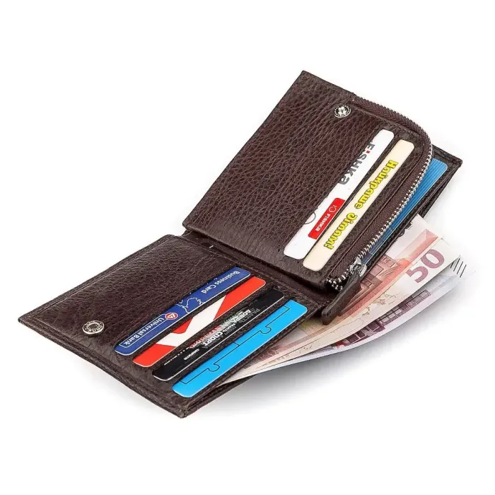 Чоловічий гаманець ST Leather 18344 (ST154) Коричневий