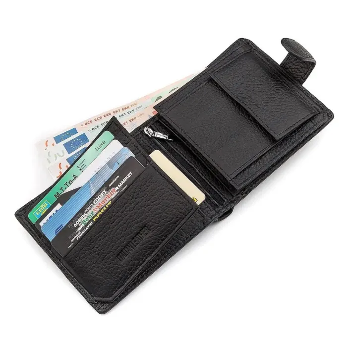 Чоловічий гаманець ST Leather 18345 (ST153) Чорний