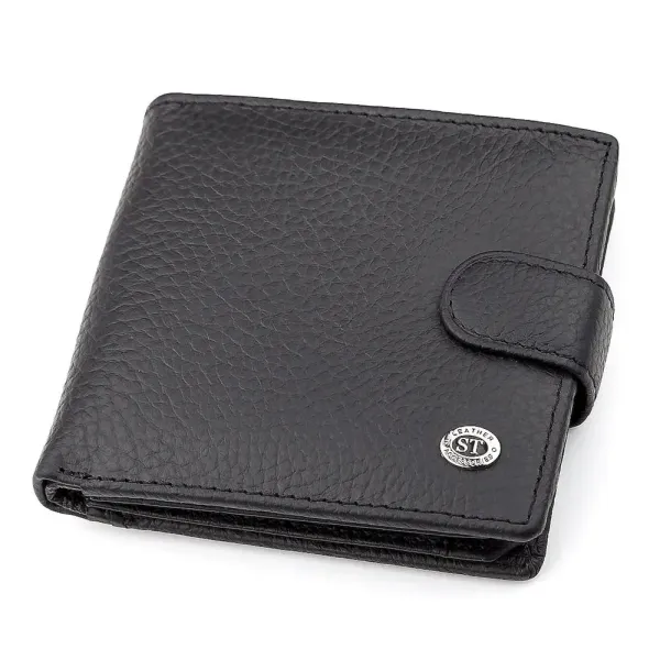 Чоловічий гаманець ST Leather 18345 (ST153) Чорний
