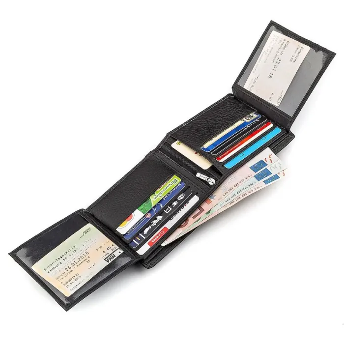 Чоловічий гаманець ST Leather 18345 (ST153) Чорний