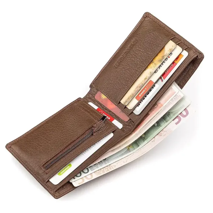 Чоловічий гаманець ST Leather 18353 (ST-1) НОВИНКА Коричневий