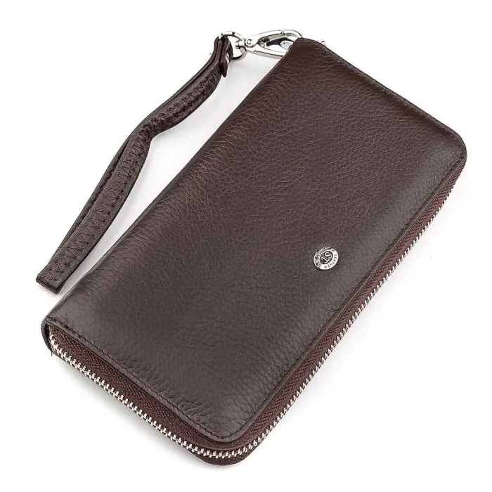 Чоловічий гаманець ST Leather 18421 (ST45) шкіряний Коричневий