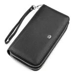 Чоловічий гаманець ST Leather 18451 (ST127) Чорна шкіра