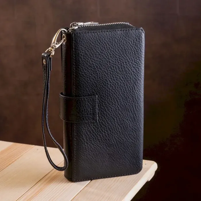 Чоловічий гаманець ST Leather 18453 (ST128) стильний Чорний