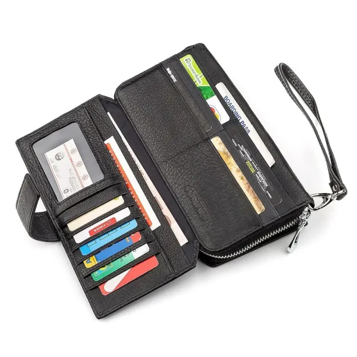 Чоловічий гаманець ST Leather 18453 (ST128) стильний Чорний