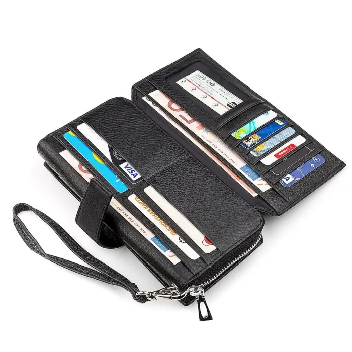 Чоловічий гаманець ST Leather 18453 (ST128) стильний Чорний