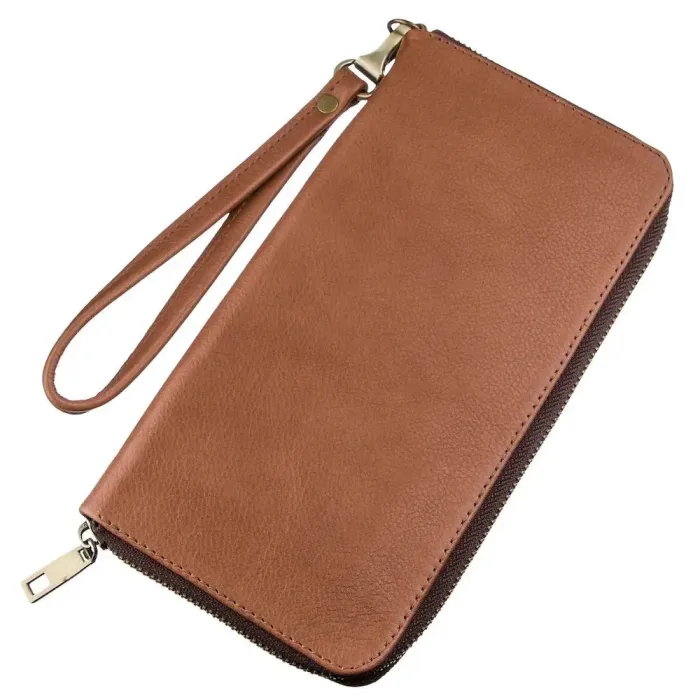 Чоловічий шкіряний клатч SHVIGEL 19122 Коричневий