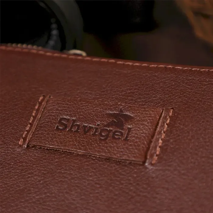 Чоловічий шкіряний клатч SHVIGEL 19124 Коричневий