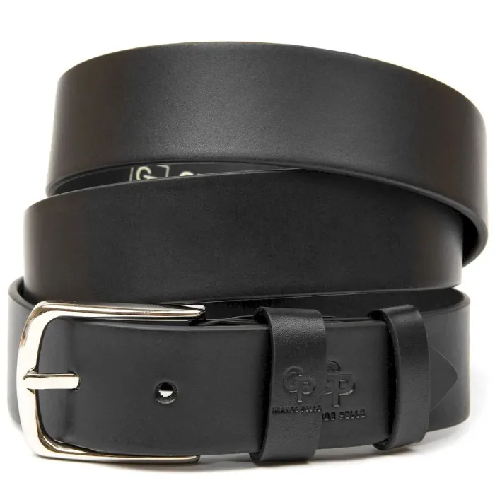 Чоловічий шкіряний ремінь GRANDE PELLE 11453 Чорний