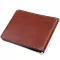 Чоловічий шкіряний затискач для грошей GRANDE PELLE 11361 Коричневий