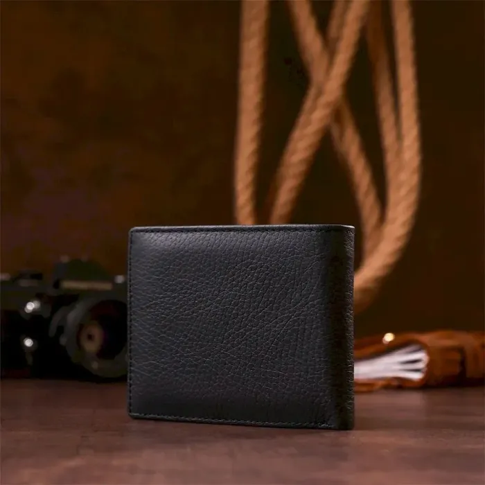 Чоловічий купюрник ST Leather 18305 (ST159) Чорний