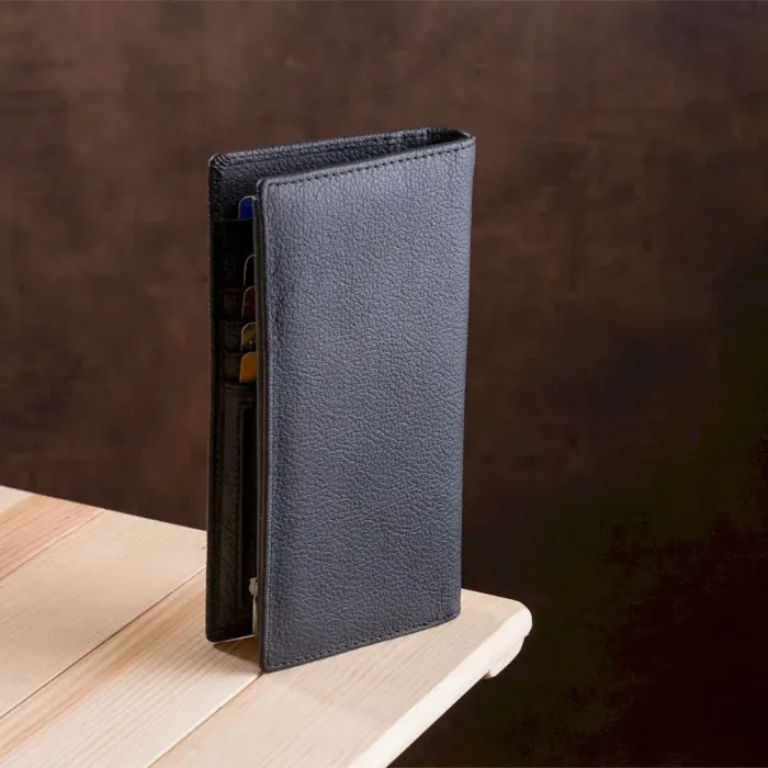 Чоловічий купюрник ST Leather 18369 (ST148) Чорний