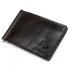 Мужской практичный зажим для денег GRANDE PELLE 11403 Темно-коричневый