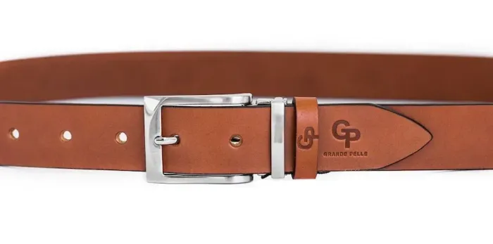 Чоловічий ремінь Grande Pelle 20089 Коричневий