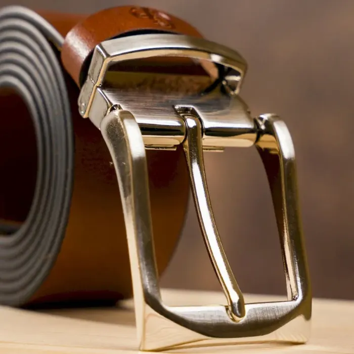 Чоловічий ремінь Grande Pelle 20089 Коричневий