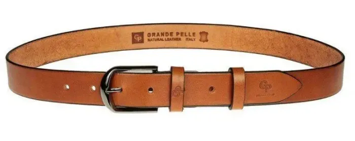 Чоловічий ремінь Grande Pelle 20094 Коричневий