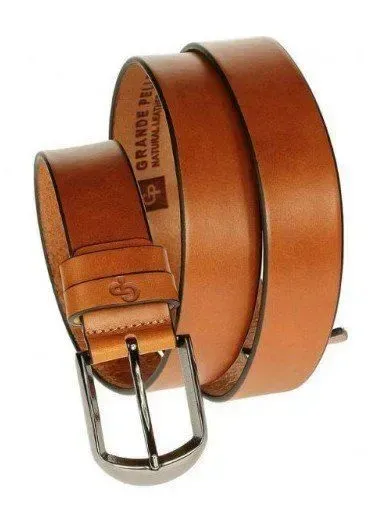 Чоловічий ремінь Grande Pelle 20094 Коричневий