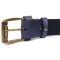 Мужской ремень SHVIGEL 11258 кожаный Синий