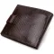 Чоловічий сучасний гаманець горизонтального формату з натуральної шкіри з тисненням CANPELLINI 21757 Коричневий