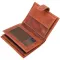 Чоловічий вертикальний гаманець у вінтажній шкірі KARYA 21388 Рудий