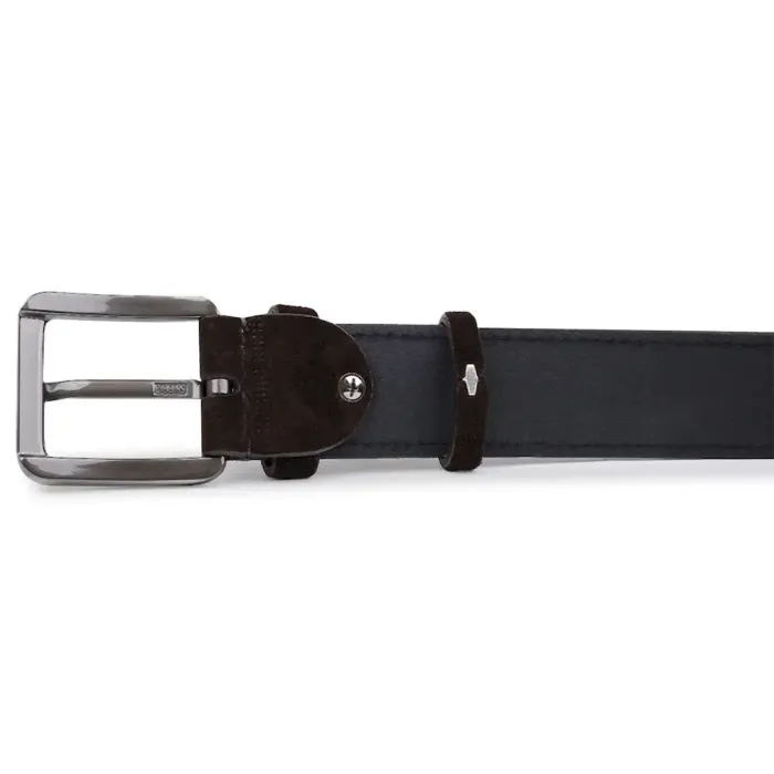 Мужской замшевый ремень Vintage 20739 Коричневый