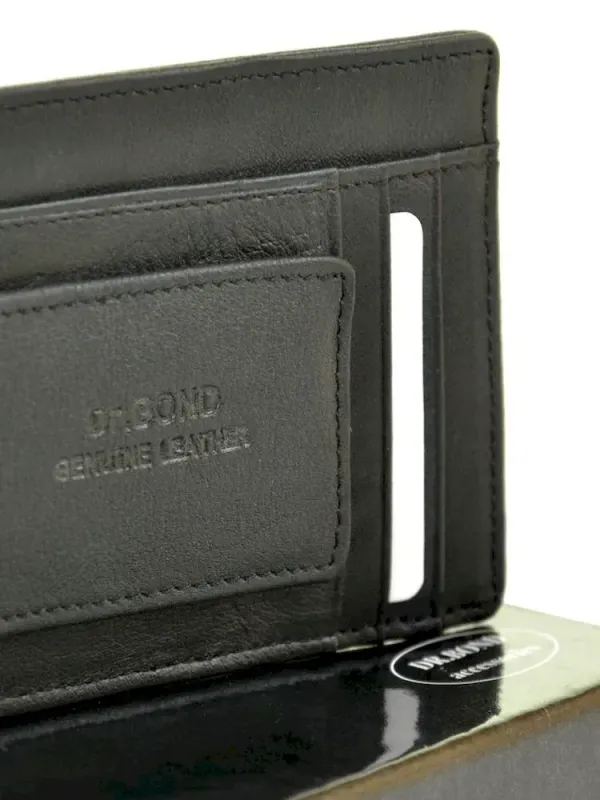 Чоловічий гаманець Classic шкіряний Dr.Bond MZS-2 black