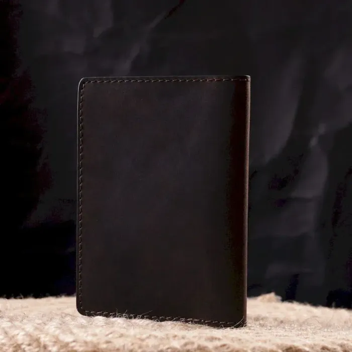 Надійна обкладинка на військовий квиток у вінтажній шкірі Карта GRANDE PELLE 16781 Коричнева