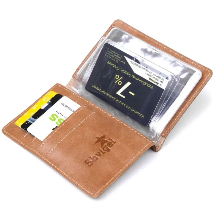 Надійна шкіряна обкладинка для автодокументів SHVIGEL 16071