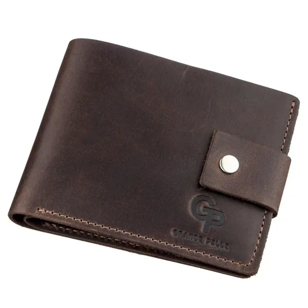 Надійний чоловічий портмоне у вінтажному стилі GRANDE PELLE 11229