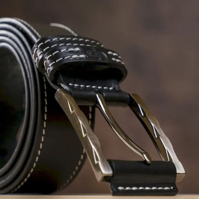 Надійний шкіряний ремінь GRANDE PELLE 00766