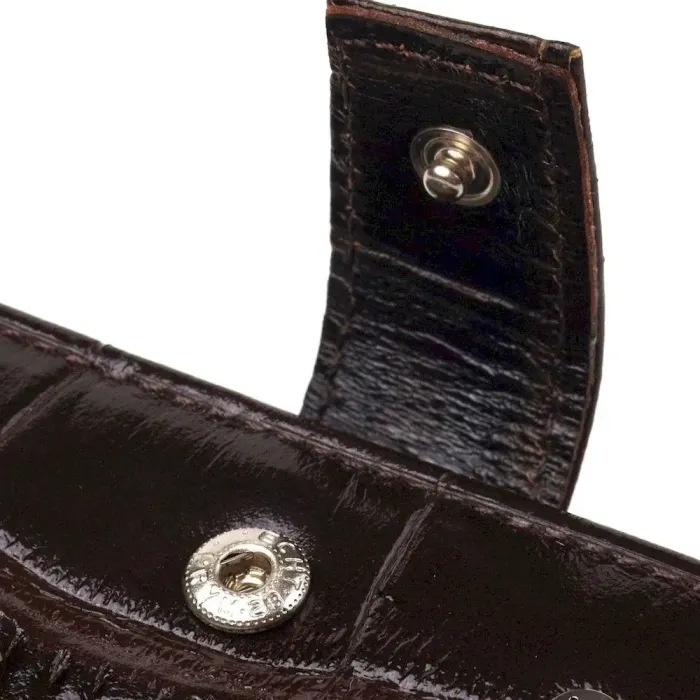 Надежный мужской кошелек из натуральной фактурной кожи CANPELLINI 21516 Коричневый