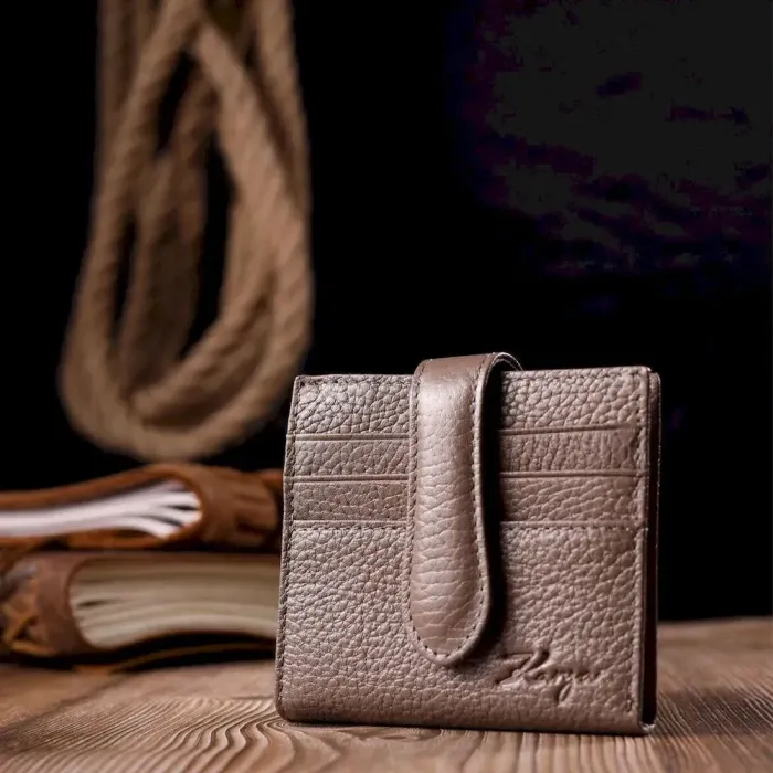 Надежный женский бумажник из натуральной кожи KARYA 20948 Бежевый