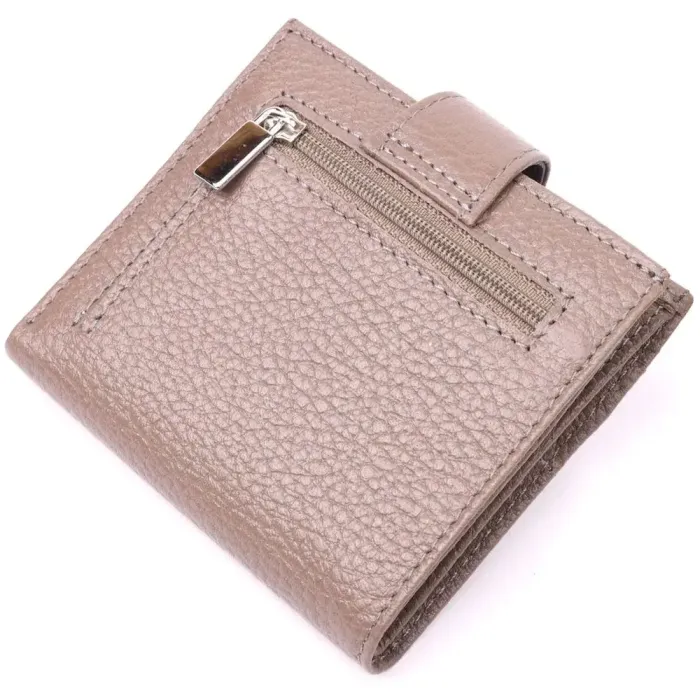 Надежный женский бумажник из натуральной кожи KARYA 20948 Бежевый