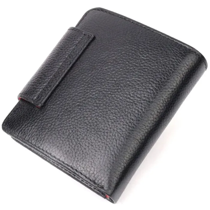 Надійний жіночий гаманець з натуральної шкіри KARYA 21126 Чорний