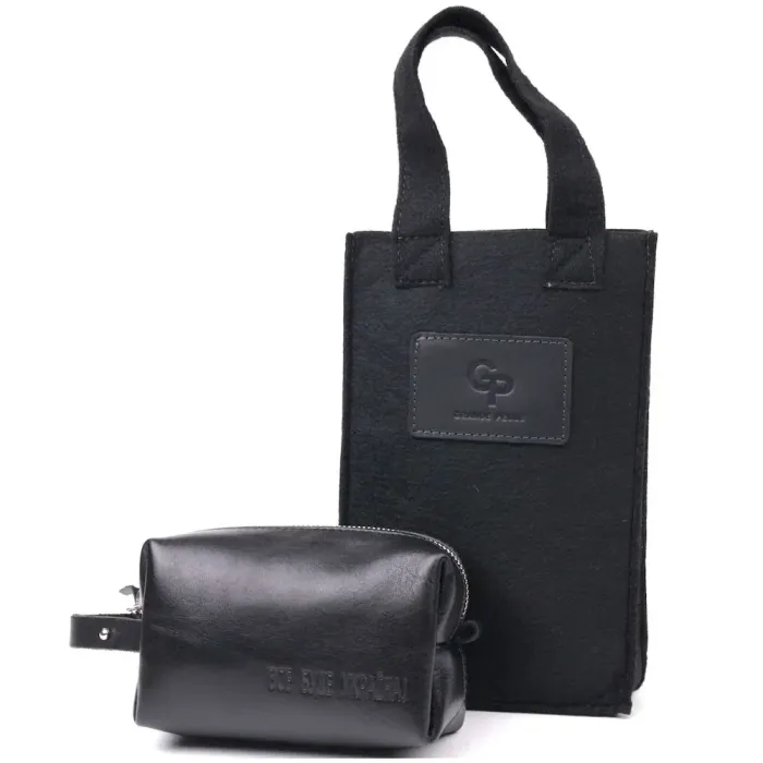 Невелика косметичка з гладкої шкіри на блискавці Україна GRANDE PELLE 16761 Чорна