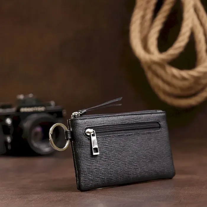 Невелика шкіряна документниця Vintage 20461 Чорний