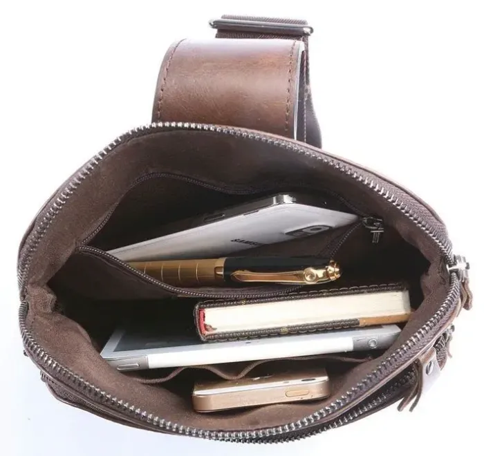 Сумка чоловіча Vintage 14185 Коричнева