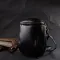 Небольшая сумка интересного формата из мягкой натуральной кожи Vintage 22338 Черная