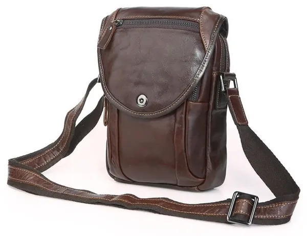 Сумка чоловіча Vintage 14388 Коричнева